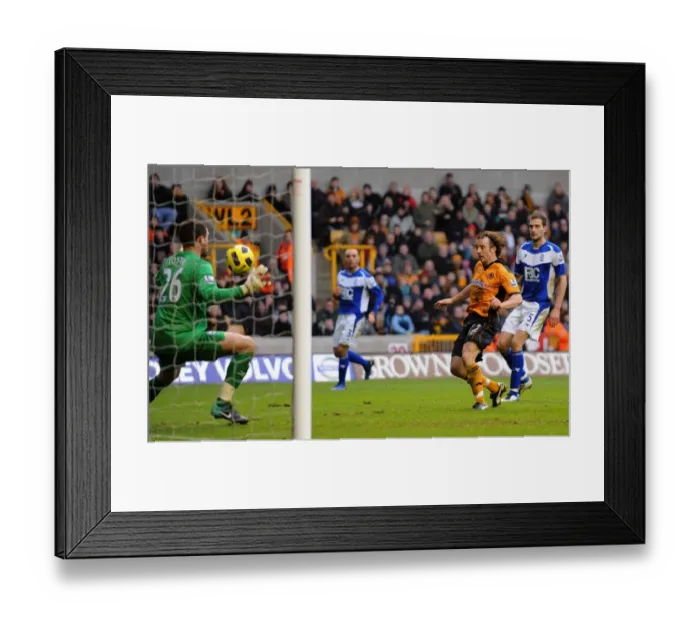 Framed Print : Stephen Hunt Scores the Opener: Wolverhampton Wanderers Lead Birmingham City in Premier League Clash Framed Print : Stephen Hunt Scores the Opener: Wolverhampton Wanderers Lead Birmingham City in Premier League Clash