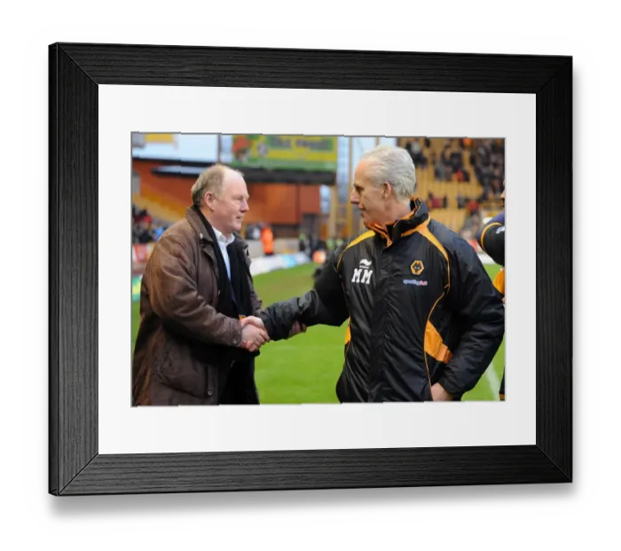 Framed Print : Wolverhampton Wanderers: Morgan and McCarthy Celebrate Premier League Victory Over Birmingham City