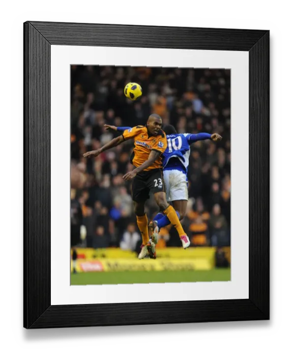 Framed Print : Clash at the Stadium: Ronald Zubar vs. Cameron Jerome - Wolverhampton Wanderers vs. Birmingham City, Barclays Premier League Framed Print : Clash at the Stadium: Ronald Zubar vs. Cameron Jerome - Wolverhampton Wanderers vs. Birmingham City, Barclays Premier League