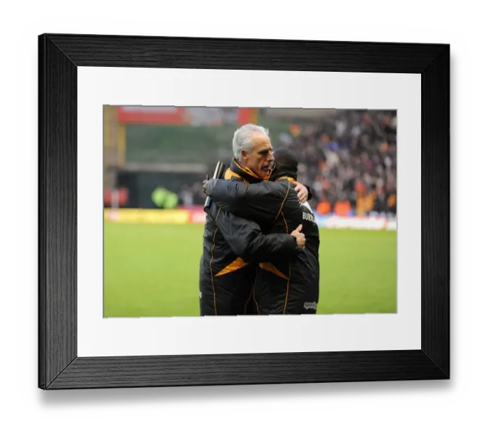 Framed Print : Wolverhampton Wanderers: Mick McCarthy and Terry Connor Celebrate Barclays Premier League Victory over Birmingham City Framed Print : Wolverhampton Wanderers: Mick McCarthy and Terry Connor Celebrate Barclays Premier League Victory over Birmingham City