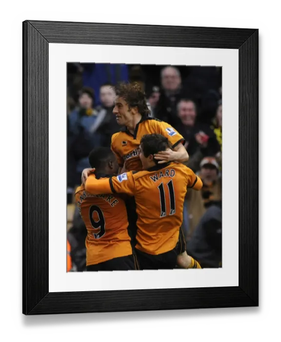 Framed Print : Wolverhampton Wanderers: Stephen Hunt Scores the Opener Against Birmingham City in the Premier League Framed Print : Wolverhampton Wanderers: Stephen Hunt Scores the Opener Against Birmingham City in the Premier League
