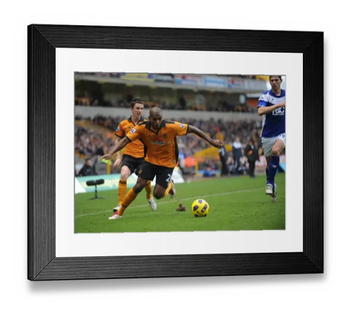 Framed Print : Wolverhampton Wanderers vs Birmingham City: Ronald Zubar in Action - Premier League Rivalry Framed Print : Wolverhampton Wanderers vs Birmingham City: Ronald Zubar in Action - Premier League Rivalry