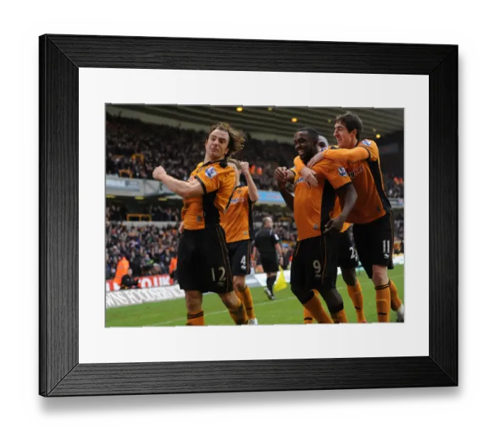 Framed Print : Stephen Hunt Scores First Goal for Wolves: 1-0 Lead Against Birmingham City in Premier League Framed Print : Stephen Hunt Scores First Goal for Wolves: 1-0 Lead Against Birmingham City in Premier League