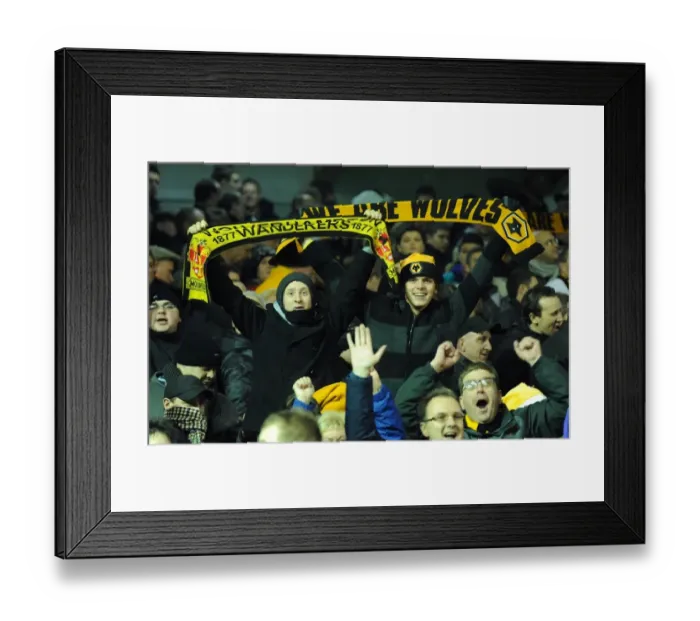 Framed Print : Wolverhampton Wanderers: Euphoric Fans Celebrate Victory Over Liverpool (BPL) Framed Print : Wolverhampton Wanderers: Euphoric Fans Celebrate Victory Over Liverpool (BPL)