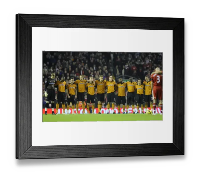Framed Print : Wolverhampton Wanderers: Premier League Showdown - Pre-Match Lineup vs. Liverpool Framed Print : Wolverhampton Wanderers: Premier League Showdown - Pre-Match Lineup vs. Liverpool