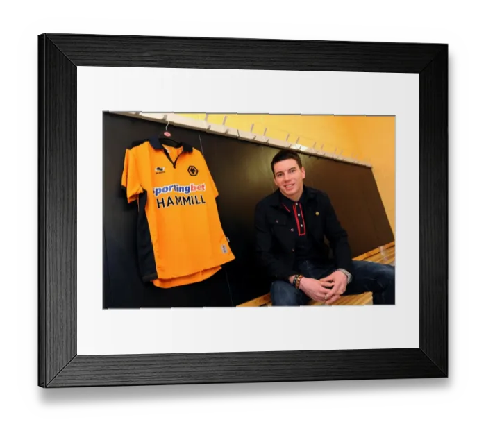 Framed Print : Soccer - Wolverhampton Wanderers new signing Adam Hammill Framed Print : Soccer - Wolverhampton Wanderers new signing Adam Hammill