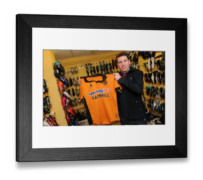 Framed Print : Wolverhampton Wanderers Welcome New Midfielder Adam Hammill Framed Print : Wolverhampton Wanderers Welcome New Midfielder Adam Hammill