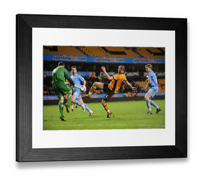 Framed Print : David Jones's Near-Goal Thwarted: Wolverhampton Wanderers vs Doncaster Rovers in FA Cup Round Three Replay Framed Print : David Jones's Near-Goal Thwarted: Wolverhampton Wanderers vs Doncaster Rovers in FA Cup Round Three Replay