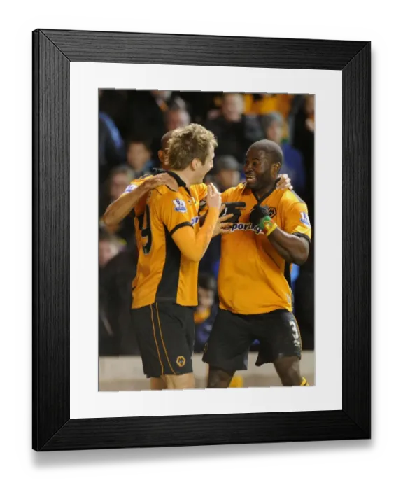 Framed Print : George Elokobi's Dramatic 2-1 Goal: Wolverhampton Wanderers Stun Manchester United in Premier League Framed Print : George Elokobi's Dramatic 2-1 Goal: Wolverhampton Wanderers Stun Manchester United in Premier League