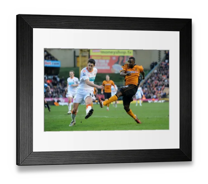 Framed Print : Sylvan Ebanks-Blake's Stunning Goal: Wolverhampton Wanderers Crush Blackpool 4-0 in Premier League Framed Print : Sylvan Ebanks-Blake's Stunning Goal: Wolverhampton Wanderers Crush Blackpool 4-0 in Premier League