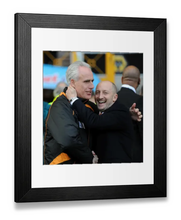 Framed Print : Mick McCarthy vs. Ian Holloway: A Premier League Showdown - Wolverhampton Wanderers vs. Blackpool