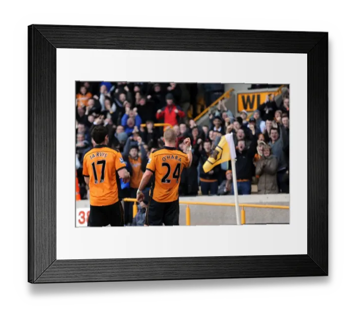 Framed Print : Jamie O'Hara Scores Stunner: Wolverhampton Wanderers Take 2-0 Lead Over Blackpool (Premier League) Framed Print : Jamie O'Hara Scores Stunner: Wolverhampton Wanderers Take 2-0 Lead Over Blackpool (Premier League)