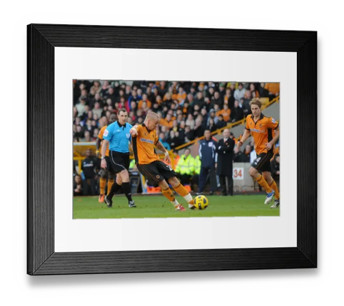 Framed Print : Wolverhampton Wanderers Jamie O'Hara Scores Stunner: 2-0 Lead vs. Blackpool (Premier League Soccer) Framed Print : Wolverhampton Wanderers Jamie O'Hara Scores Stunner: 2-0 Lead vs. Blackpool (Premier League Soccer)