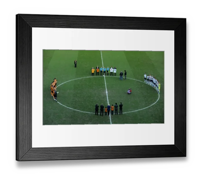 Framed Print : Premier League: Wolverhampton Wanderers and Tottenham Hotspur Honor Dean Richards with a Minute of Silence Framed Print : Premier League: Wolverhampton Wanderers and Tottenham Hotspur Honor Dean Richards with a Minute of Silence
