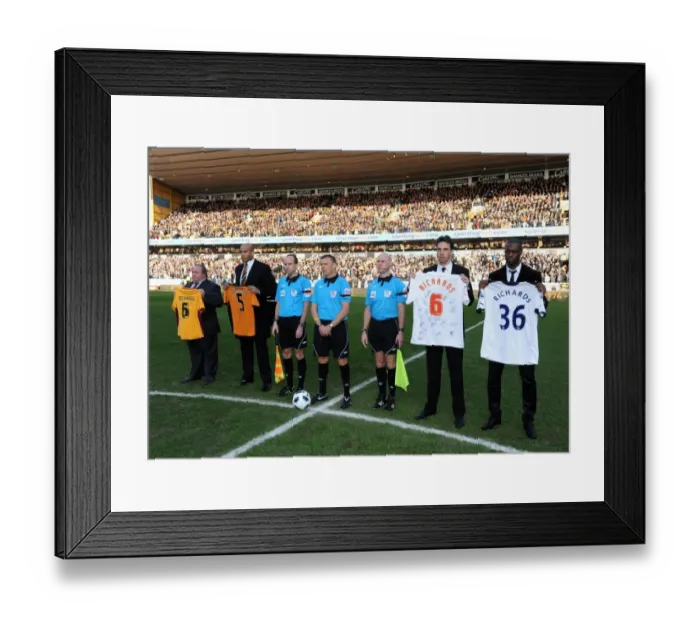 Framed Print : Football Legends Pay Tribute: A Moment of Silence for Dean Richards at Wolves vs. Tottenham Hotspur Framed Print : Football Legends Pay Tribute: A Moment of Silence for Dean Richards at Wolves vs. Tottenham Hotspur