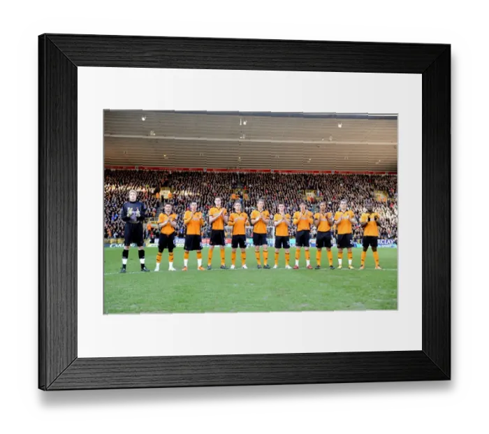 Framed Print : Wolverhampton Wanderers Pay Tribute: A Moment of Silence for Dean Richards vs. Tottenham Hotspur Framed Print : Wolverhampton Wanderers Pay Tribute: A Moment of Silence for Dean Richards vs. Tottenham Hotspur