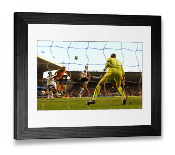 Framed Print : Steven Fletcher's Dramatic Equalizer: Wolverhampton Wanderers vs Tottenham Hotspur in Premier League Action Framed Print : Steven Fletcher's Dramatic Equalizer: Wolverhampton Wanderers vs Tottenham Hotspur in Premier League Action