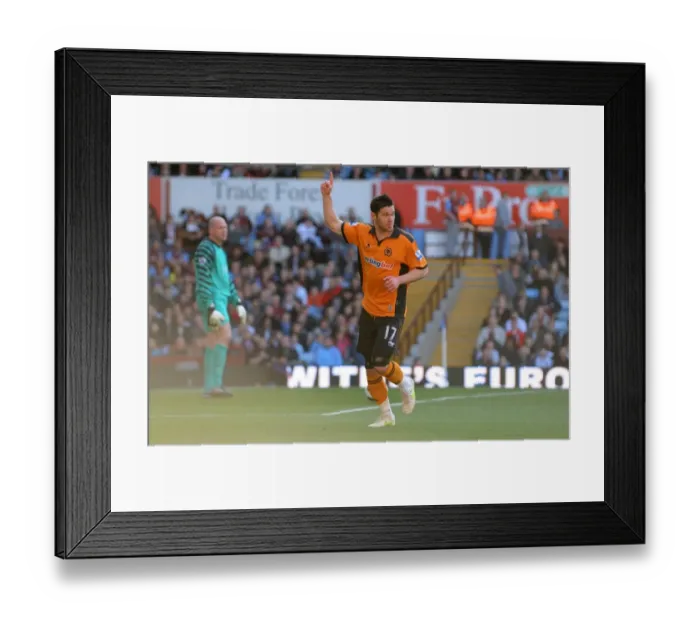 Framed Print : Matt Jarvis Scores the Opener: Wolverhampton Wanderers Take Early Lead Against Aston Villa in Premier League