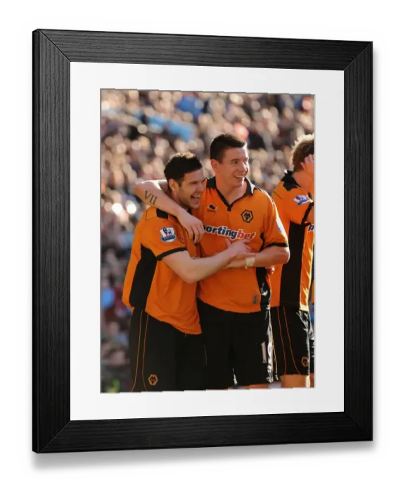 Framed Print : Matt Jarvis Strikes First: Wolverhampton Wanderers Ahead in Derby against Aston Villa (Barclays Premier League) Framed Print : Matt Jarvis Strikes First: Wolverhampton Wanderers Ahead in Derby against Aston Villa (Barclays Premier League)