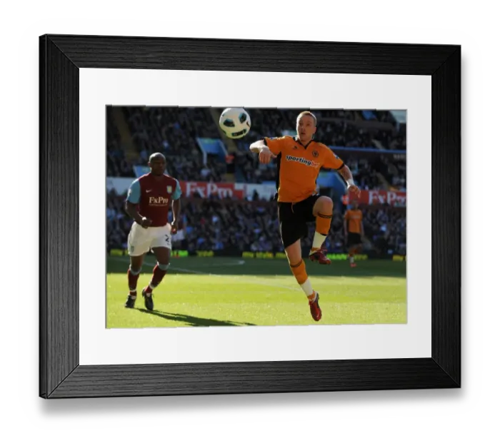 Framed Print : Jamie O'Hara and Wolverhampton Wanderers Take On Aston Villa in Premier League Clash