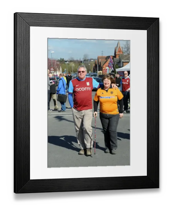 Framed Print : Football Harmony: Aston Villa vs. Wolverhampton Wanderers at Villa Park (Premier League)