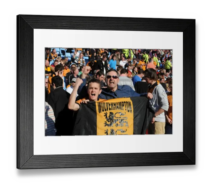 Framed Print : Euphoric Wolverhampton Wanderers Fans Celebrate Premier League Victory Over Aston Villa Framed Print : Euphoric Wolverhampton Wanderers Fans Celebrate Premier League Victory Over Aston Villa