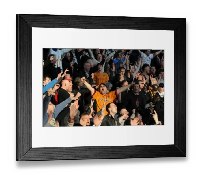 Framed Print : Euphoria at Full Time: Wolves Victory Over Aston Villa, Premier League