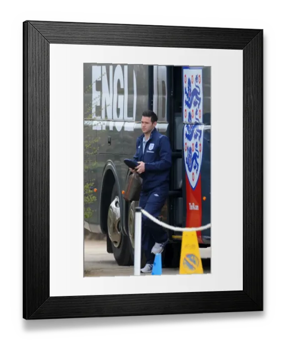 Framed Print : Matt Jarvis Joins England Squad for UEFA Euro 2012: First Training Session at London Colney