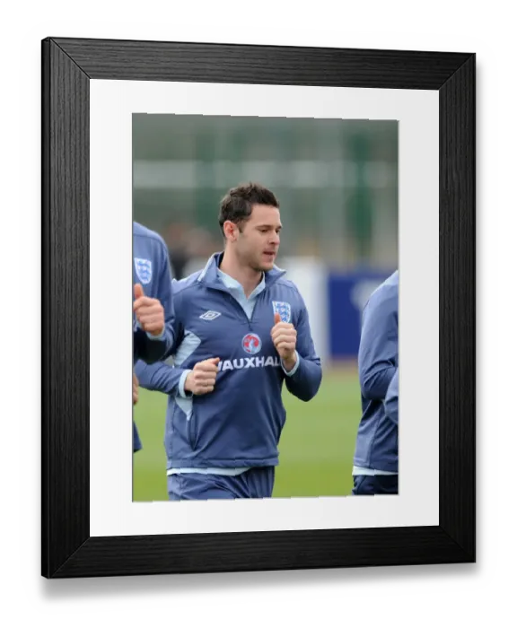 Framed Print : Matt Jarvis Joins England's Euro 2012 Training Squad at London Colney