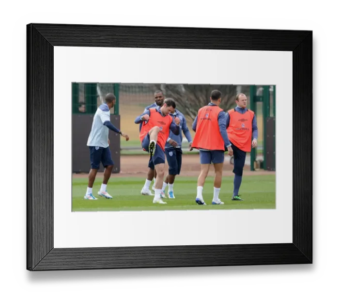 Framed Print : England Training Session at London Colney: Rooney and Jarvis Prepare for UEFA Euro 2012 Qualification Framed Print : England Training Session at London Colney: Rooney and Jarvis Prepare for UEFA Euro 2012 Qualification