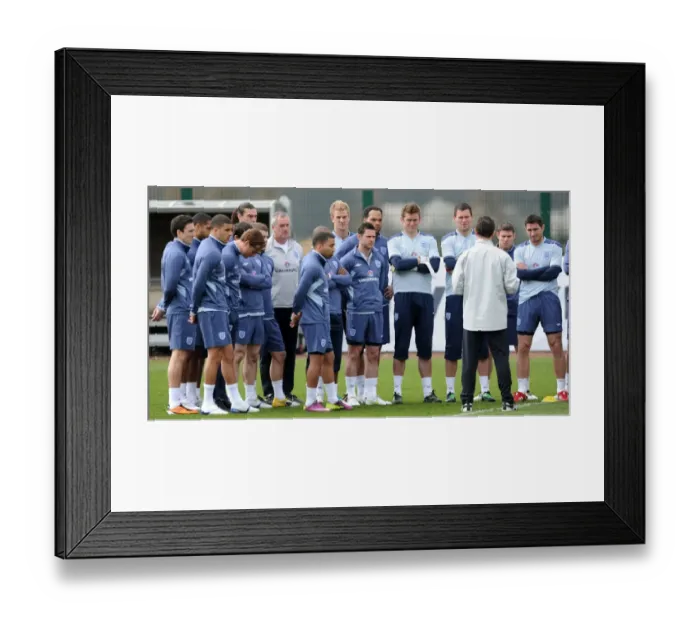 Framed Print : Matt Jarvis Trains with Fabio Capello and the England Squad for UEFA Euro 2012