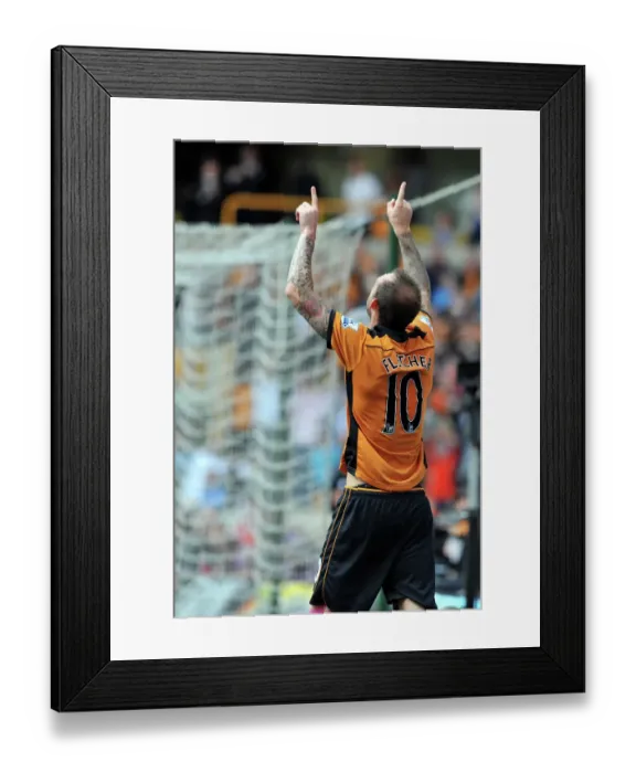 Framed Print : Steven Fletcher Scores the Thrilling Opener for Wolverhampton Wanderers Against West Bromwich Albion in the Premier League Framed Print : Steven Fletcher Scores the Thrilling Opener for Wolverhampton Wanderers Against West Bromwich Albion in the Premier League