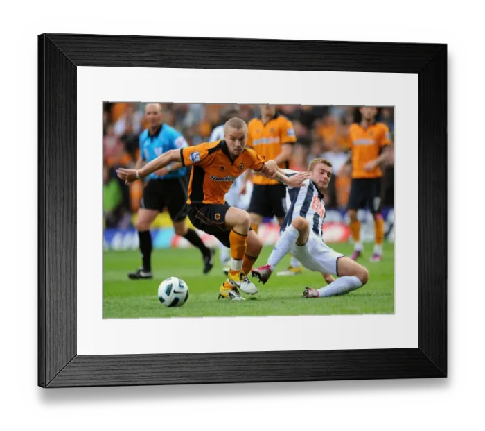 Framed Print : Midlands Derby Showdown: Jamie O'Hara vs. James Morrison - Wolverhampton Wanderers vs. West Bromwich Albion