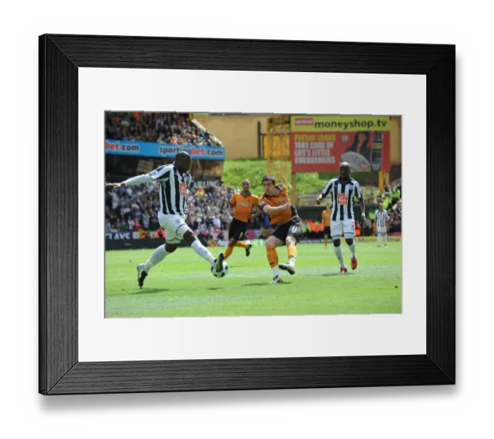 Framed Print : Ward vs. Meite: A Defensive Showdown - Dramatic Shot Block at Wolverhampton Wanderers vs. West Bromwich Albion Framed Print : Ward vs. Meite: A Defensive Showdown - Dramatic Shot Block at Wolverhampton Wanderers vs. West Bromwich Albion