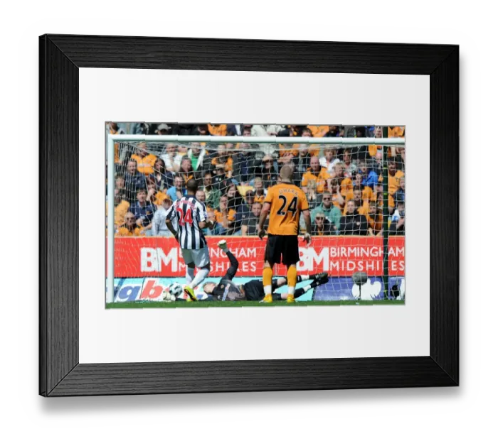 Framed Print : Peter Odemwingie's Dramatic Goal: Wolverhampton Wanderers 3-1 West Bromwich Albion Framed Print : Peter Odemwingie's Dramatic Goal: Wolverhampton Wanderers 3-1 West Bromwich Albion