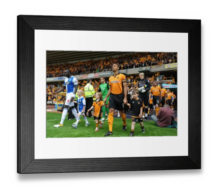 Framed Print : Karl Henry Leads Wolverhampton Wanderers Out in Barclays Premier League Match against Blackburn Rovers Framed Print : Karl Henry Leads Wolverhampton Wanderers Out in Barclays Premier League Match against Blackburn Rovers