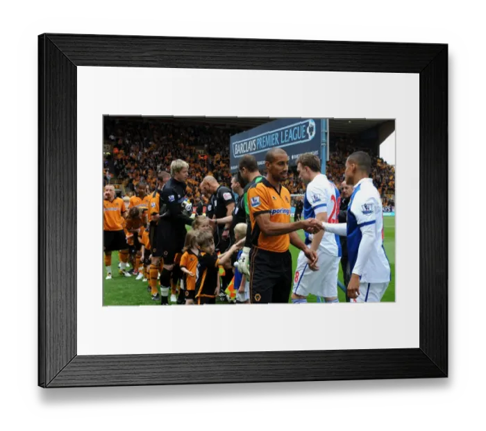 Framed Print : Karl Henry: Wolverhampton Wanderers Captain Leads Team Out in Barclays Premier League Match Against Blackburn Rovers Framed Print : Karl Henry: Wolverhampton Wanderers Captain Leads Team Out in Barclays Premier League Match Against Blackburn Rovers