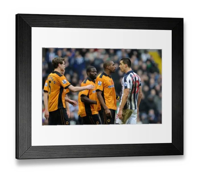 Framed Print : Intense Rivalry: Paul Scharner vs. Ronald Zubar - Wolverhampton Wanderers vs. Stoke City, FA Cup: A Clash of Temperaments Framed Print : Intense Rivalry: Paul Scharner vs. Ronald Zubar - Wolverhampton Wanderers vs. Stoke City, FA Cup: A Clash of Temperaments