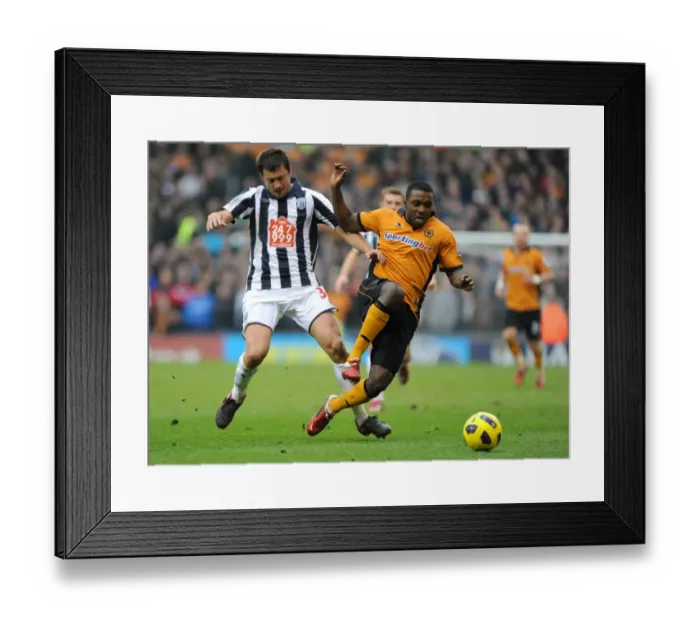 Framed Print : Wolverhampton Wanderers vs. West Bromwich Albion: A Fierce Rivalry - The Clash of Ebanks-Blake and Tamas in the West Midlands Derby (Premier League) Framed Print : Wolverhampton Wanderers vs. West Bromwich Albion: A Fierce Rivalry - The Clash of Ebanks-Blake and Tamas in the West Midlands Derby (Premier League)