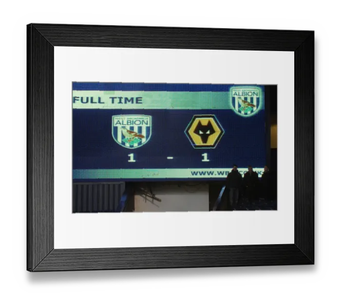 Framed Print : Wolverhampton Wanderers Triumph Over West Bromwich Albion: Barclays Premier League - Final Score Framed Print : Wolverhampton Wanderers Triumph Over West Bromwich Albion: Barclays Premier League - Final Score