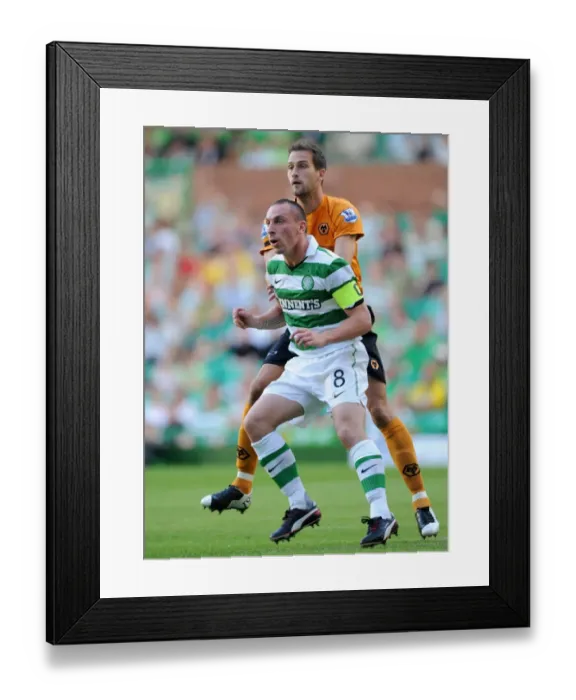Framed Print : Clash of Titans: Johnson vs. Brown - Celtic vs. Wolverhampton Wanderers Pre-Season Showdown Framed Print : Clash of Titans: Johnson vs. Brown - Celtic vs. Wolverhampton Wanderers Pre-Season Showdown