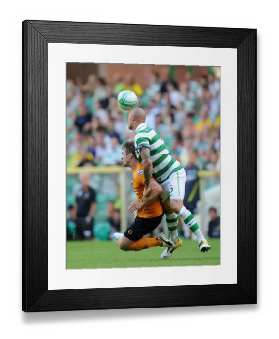 Framed Print : Clash of Titans: Kevin Doyle vs. Daniel Majstorovic in Celtic vs. Wolverhampton Wanderers Pre-Season Friendly Framed Print : Clash of Titans: Kevin Doyle vs. Daniel Majstorovic in Celtic vs. Wolverhampton Wanderers Pre-Season Friendly
