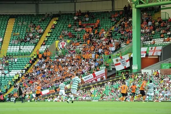 Passionate Pre-Season Clash: Unwavering Wolves Fans Face Off Against Celtic