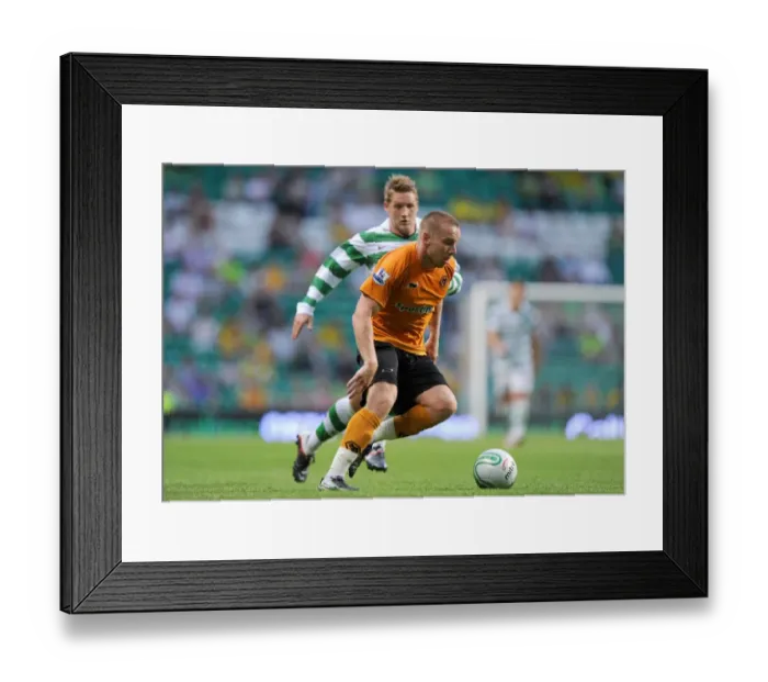 Framed Print : Jamie O'Hara vs Chris Commons: A Fiery Pre-Season Clash Between Celtic and Wolverhampton Wanderers Framed Print : Jamie O'Hara vs Chris Commons: A Fiery Pre-Season Clash Between Celtic and Wolverhampton Wanderers