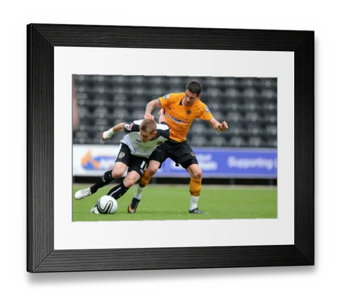 Framed Print : Wolverhampton Wanderers vs Notts County: Hammill vs Hughes - A Football Rivalry: Clash of the Champions Framed Print : Wolverhampton Wanderers vs Notts County: Hammill vs Hughes - A Football Rivalry: Clash of the Champions
