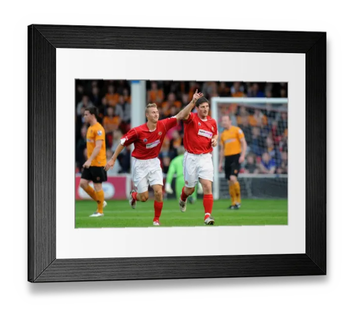 Framed Print : Jon Macken's Stunning Equalizer: Walsall vs. Wolverhampton Wanderers (Pre-Season Friendly) Framed Print : Jon Macken's Stunning Equalizer: Walsall vs. Wolverhampton Wanderers (Pre-Season Friendly)