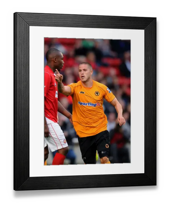 Framed Print : Michael Kightly Scores the Opener: Wolverhampton Wanderers vs. Walsall (Pre-Season Friendly) Framed Print : Michael Kightly Scores the Opener: Wolverhampton Wanderers vs. Walsall (Pre-Season Friendly)