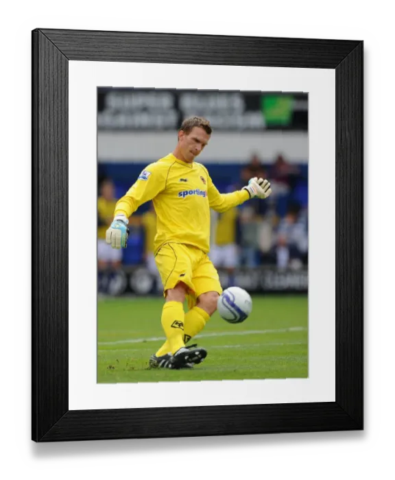 Framed Print : Wolverhampton Wanderers Dorus De Vries in Action: Wolverhampton Wanderers vs Ipswich Town Pre-Season Friendly