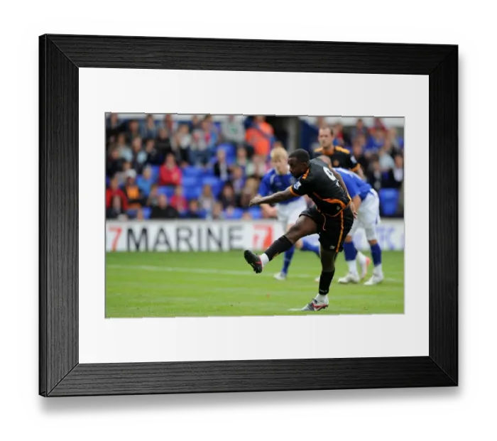 Framed Print : Sylvan Ebanks-Blake's Penalty: Wolverhampton Wanderers Take 1-2 Lead Over Ipswich Town (Pre-Season Friendly)