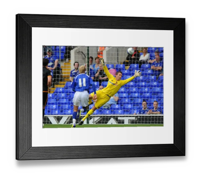 Framed Print : Wolverhampton Wanderers: Dorus De Vries in Pre-Season Action vs Ipswich Town Framed Print : Wolverhampton Wanderers: Dorus De Vries in Pre-Season Action vs Ipswich Town